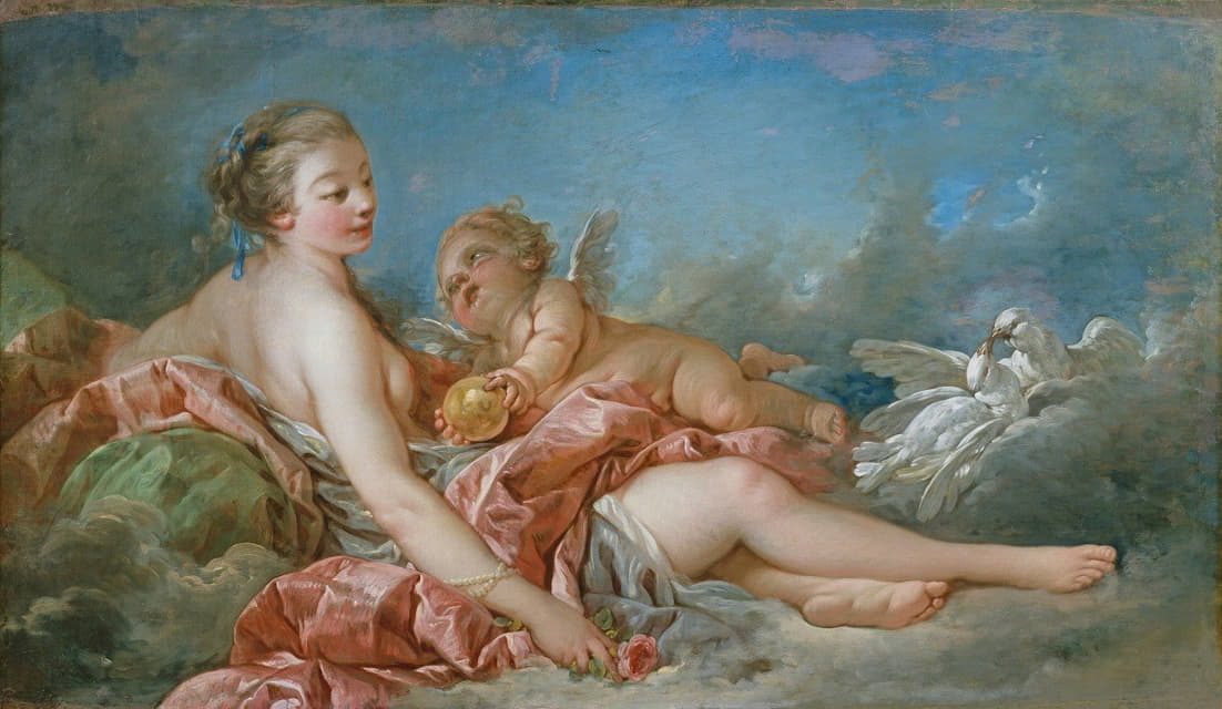 Workshop of François Boucher - Venus and Cupid