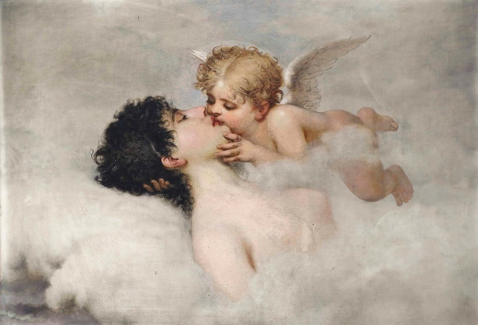 Circle of William Adolphe Bouguereau - An Allegory Of Love