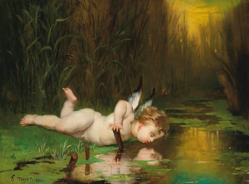 Emile Meyer - Cupid and his own reflection