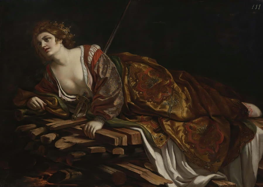 Follower of Guercino - The Death Of Dido