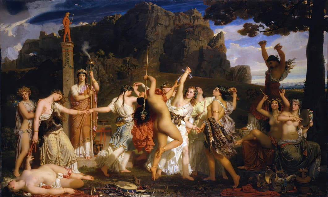 Gabriel Gleyre - The Dance of the Bacchantes
