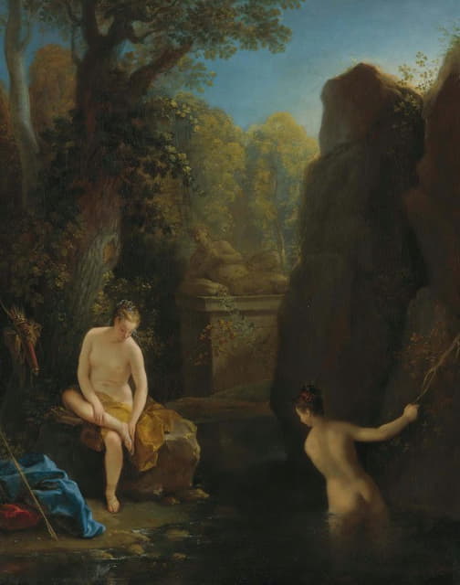 Jean Raoux - DIANA AND A NYMPH BATHING