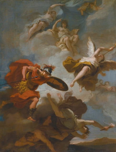 Filippo Pedrini - Allegory Of Virtue Triumphing Over Vice
