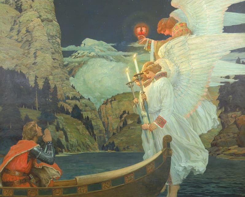 Frederick Judd Waugh - The Knight of the Holy Grail