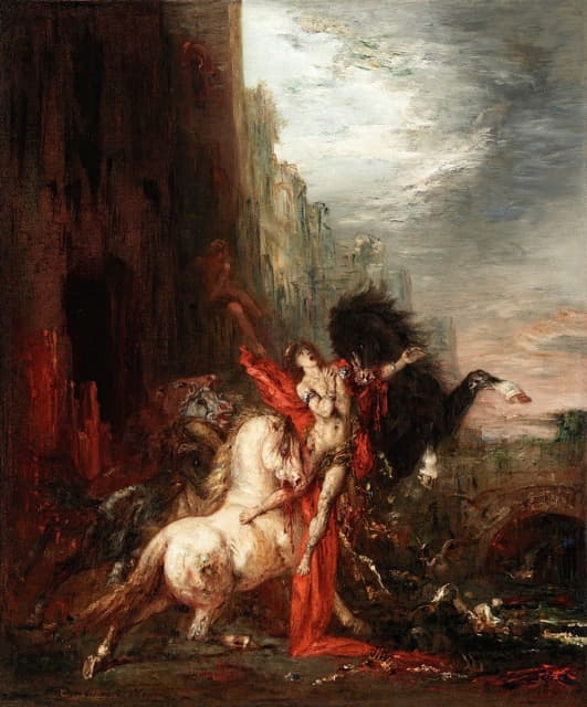 Gustave Moreau - Diomedes Devoured by His Horses
