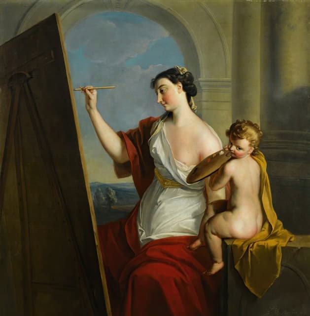 Philippe Mercier - Allegory of painting