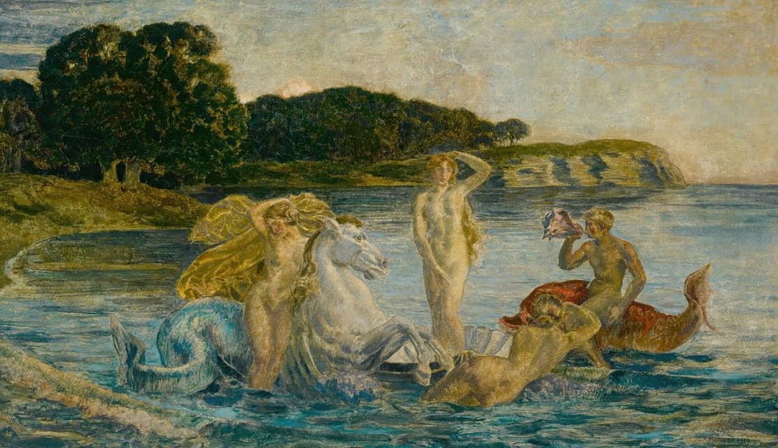 Émile-René Ménard - The birth of Venus