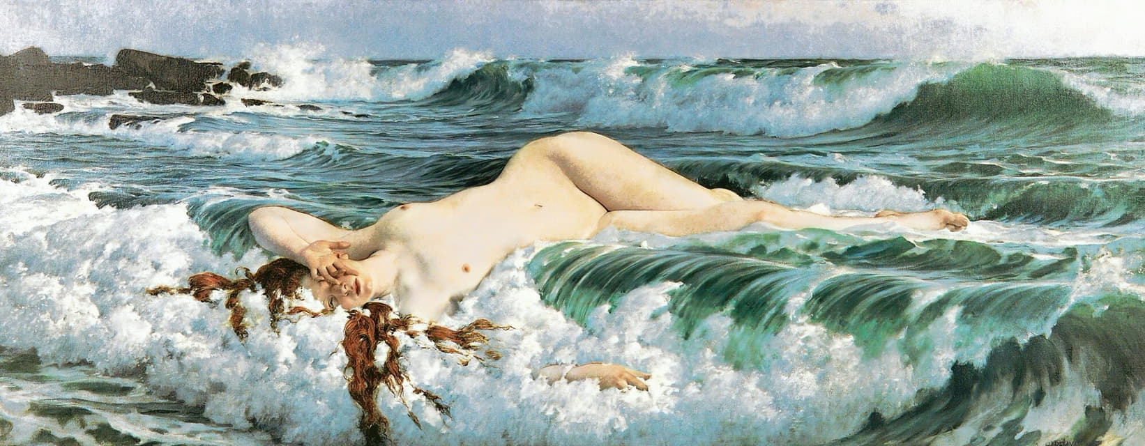 Adolf Hirémy-Hirschl - The birth of Venus