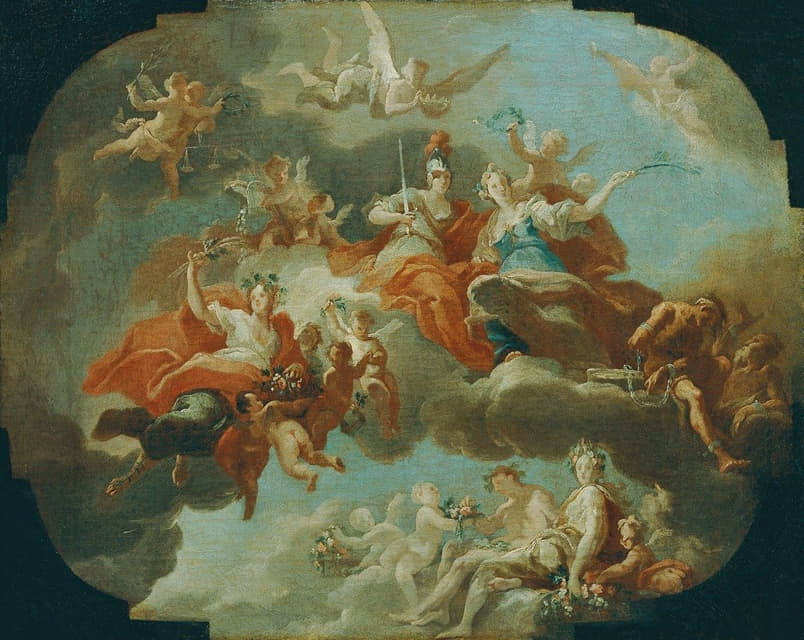 Carlo Carlone - Allegory of Peace and Justice
