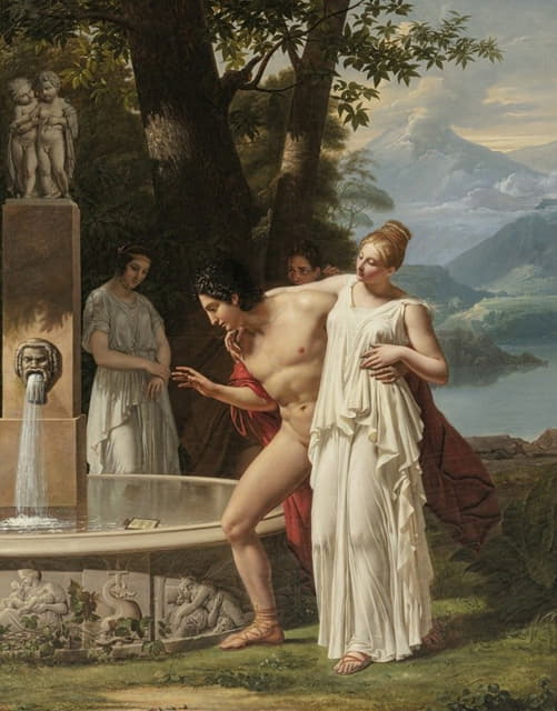 Charles-Victoire-Frederic Moench - The Acadine Fountain