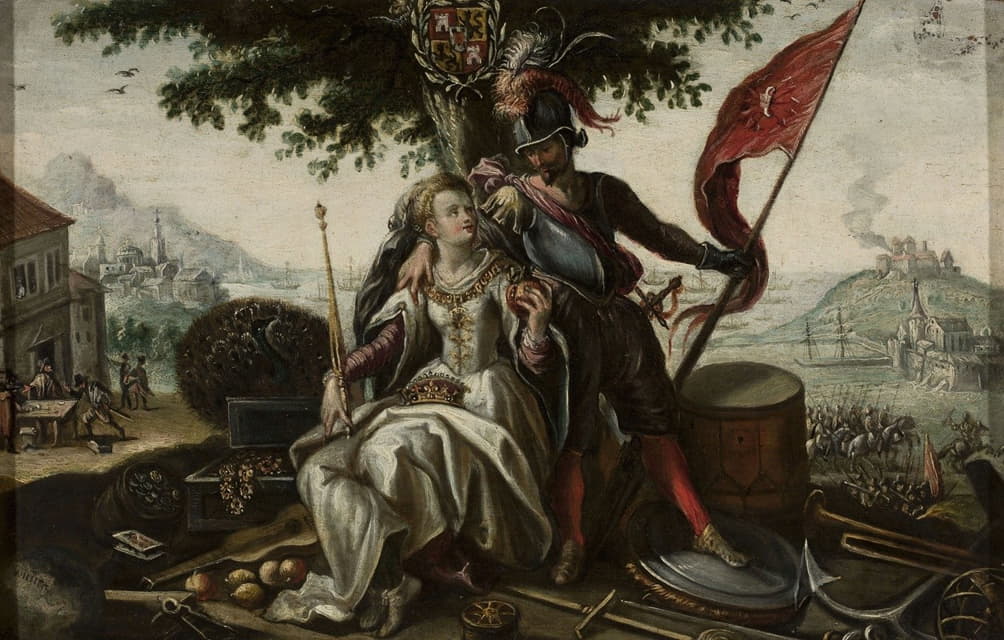 Flemish Painter - Allegory of Spain with Juno and Mars