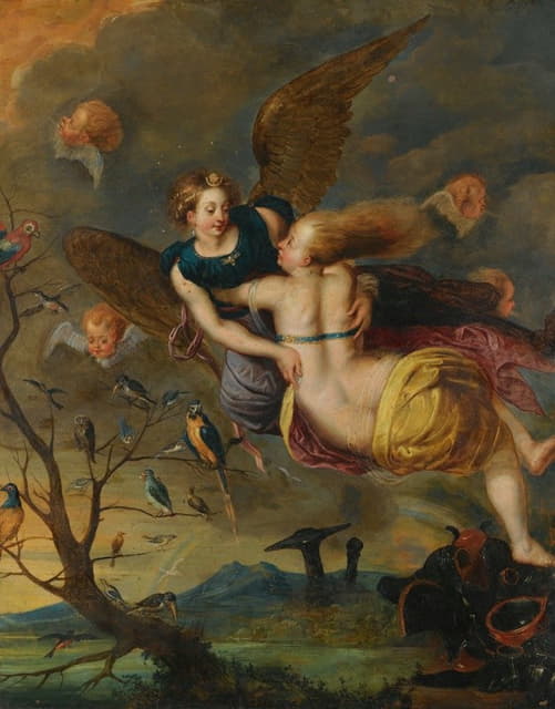Follower Of Jan Breughel The Younger - An Allegory Of Air