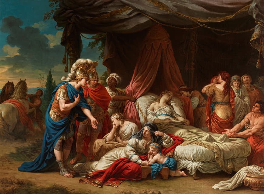 Louis-Jean-François Lagrenée - Death of Darius’ wife