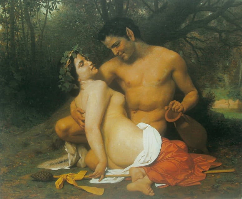 William-Adolphe Bouguereau - Faun and Bacchante