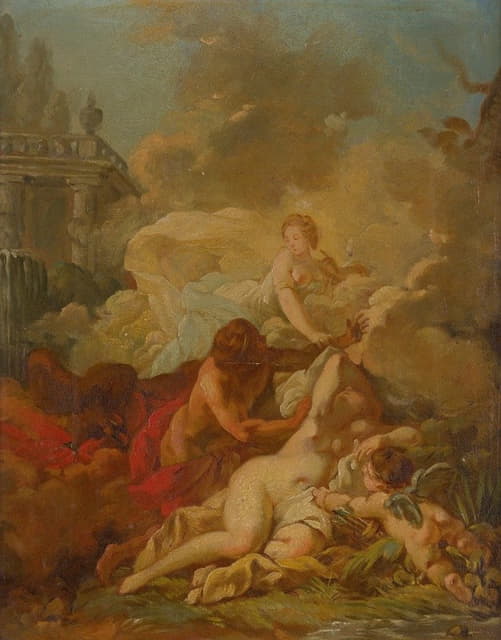 Circle Of François Boucher - Mythological Scene