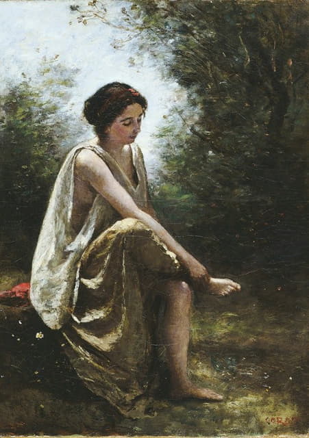 Jean-Baptiste-Camille Corot - Wounded Eurydice