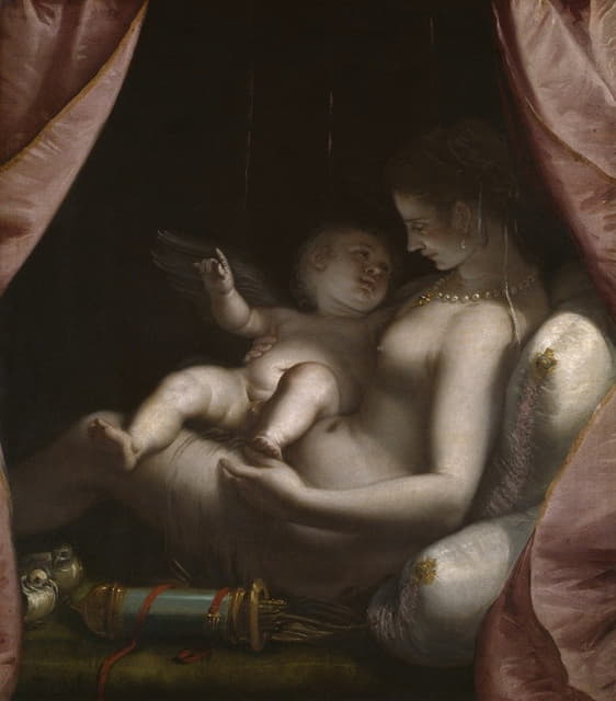 Luca Cambiaso - Venus and Cupid