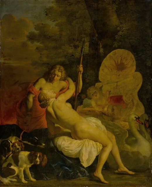 Nicolaes van Helt - Venus and Adonis