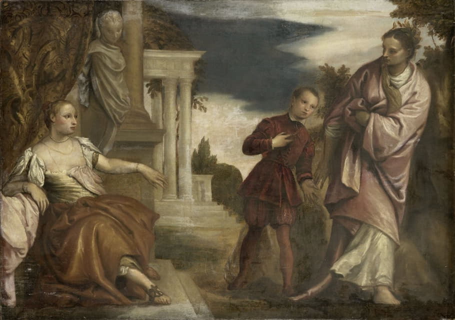 Follower Of Paolo Veronese - The Choice between Virtue and Passion