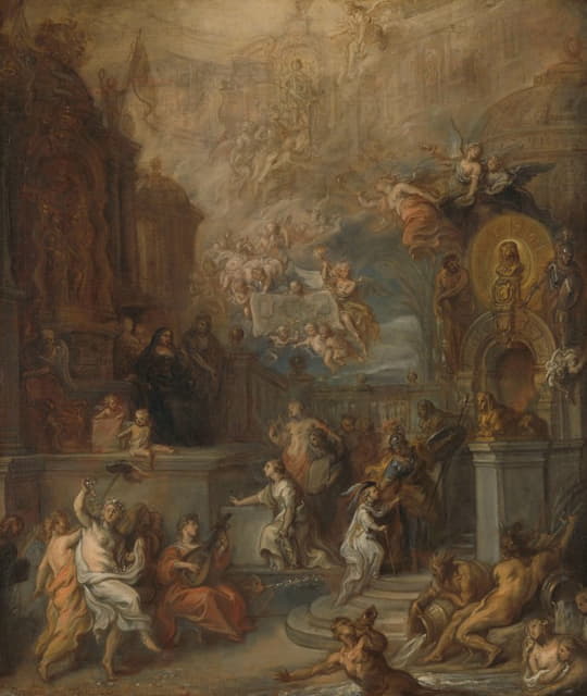 Theodoor van Thulden - Allegory of the Farewell of William III from Amalia van Solms following the transfer of Regency to the States General