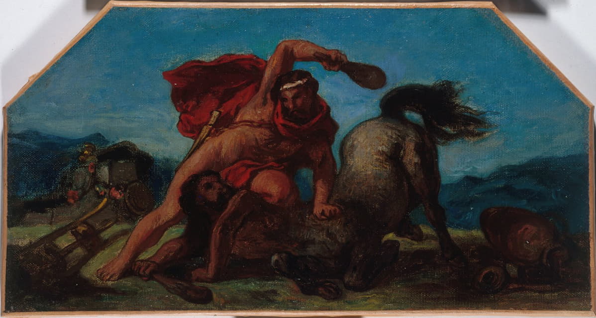 Eugène Delacroix - Hercule tuant le centaure Nessus