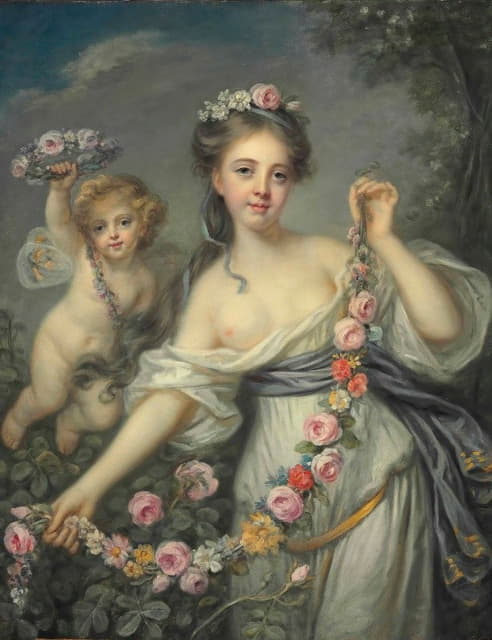 Jean-Baptiste Greuze - Flora And Zephyr