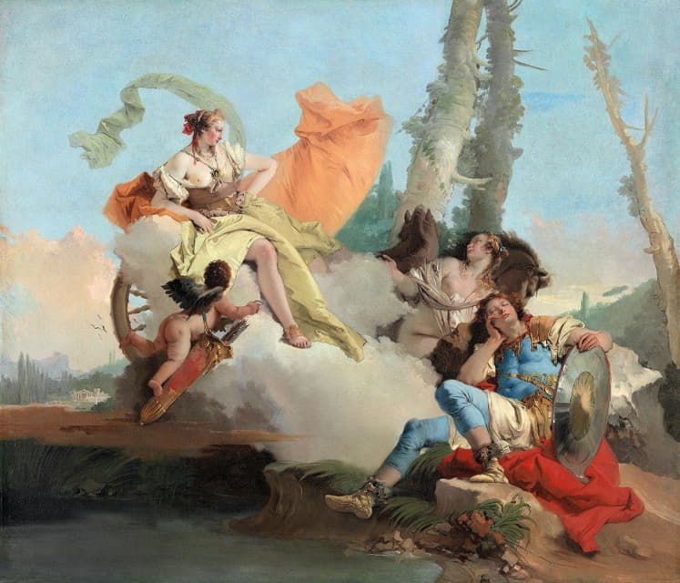 Giovanni Battista Tiepolo - Armida Encounters The Sleeping Rinaldo