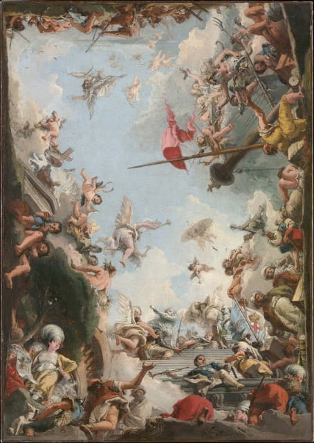 Giovanni Domenico Tiepolo - The Glorification of The Giustiniani Family