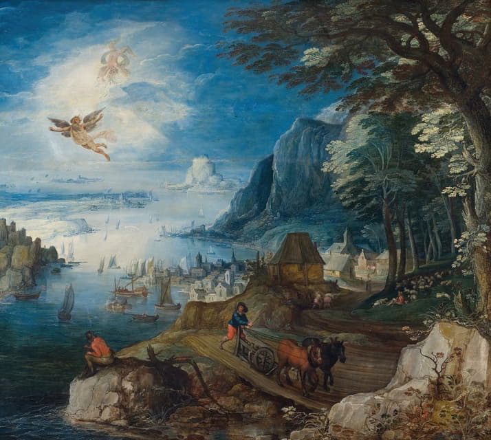 Joos de Momper - Landscape with the Fall of Icarus
