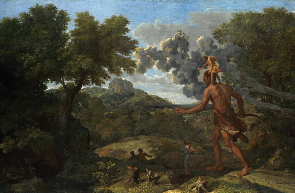 Nicolas Poussin - Blind Orion Searching For The Rising Sun