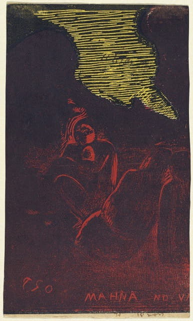 Paul Gauguin - Mahna no Varua Ino (The Demon Speaks)