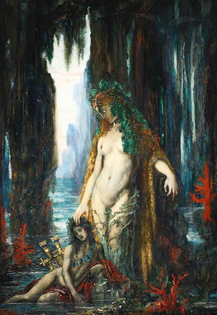 Gustave Moreau - Le Poète Et La Sirène, 1893