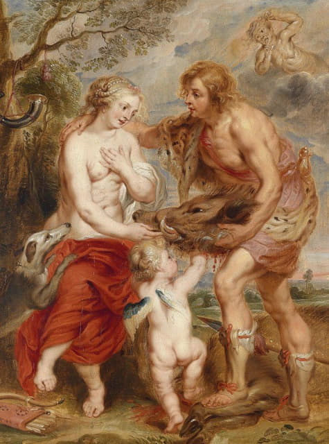 Workshop of Peter Paul Rubens - Meleager And Atalante
