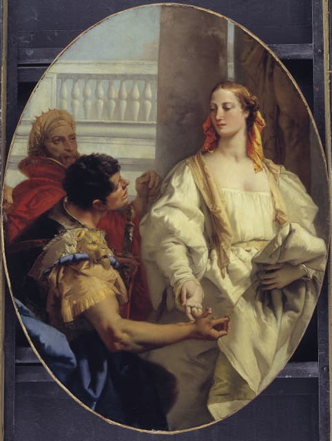 拉蒂努斯将女儿拉维尼亚嫁给埃涅阿斯