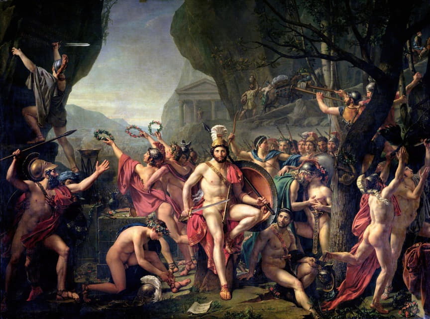 Jacques Louis David - Leonidas At Thermopylae
