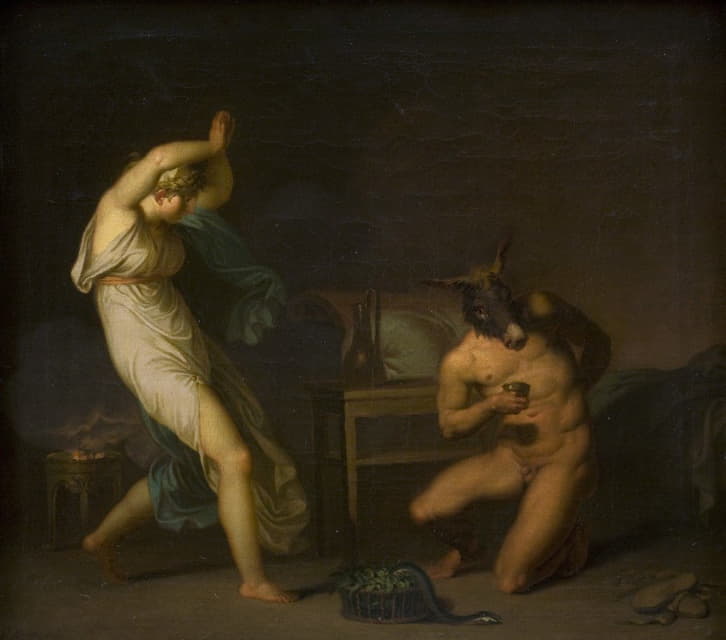 Nicolai Abraham Abildgaard - Fotis sees her Lover Lucius Transformed into an Ass. Motif from Apeleius’ The Golden Ass