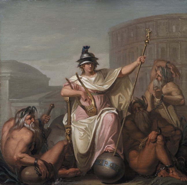 Nicolai Abraham Abildgaard - Rome as Ruler of the World