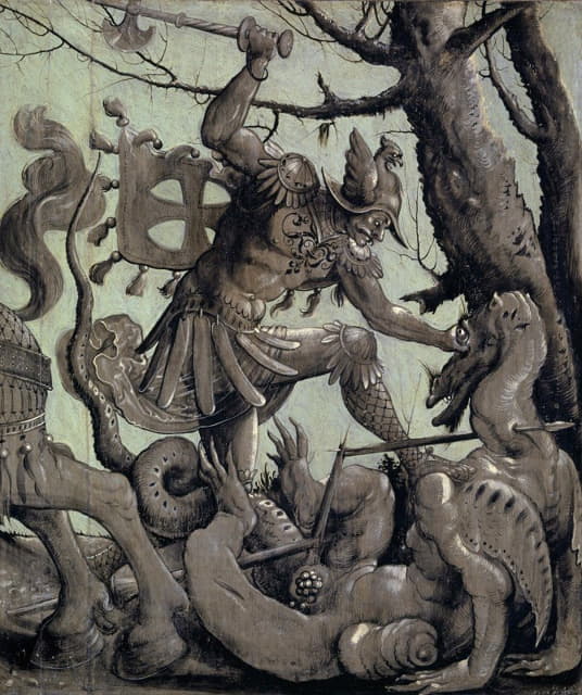 Urs Graf - Saint George Fighting the Dragon