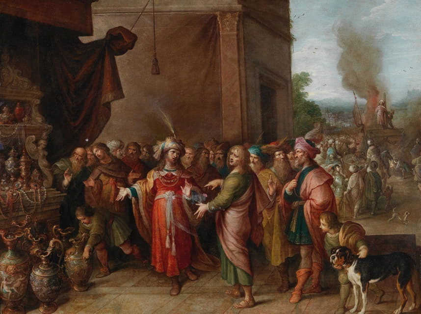 Frans Francken the Younger - Croesus showing Solon his Riches