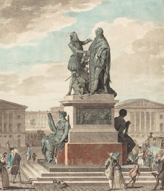 Jean François Janinet - Projet d’un monument a ériger pour le roi