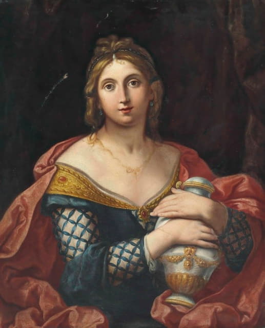 女士肖像，半身，如潘多拉或艾蒿