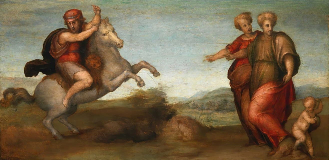 Pontormo (Jacopo Carucci) - Marcus Curtius Leaping Into The Abyss