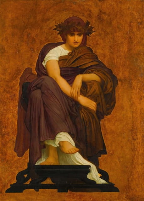 Frederic Leighton - Mnemosyne, Mother of the Muses