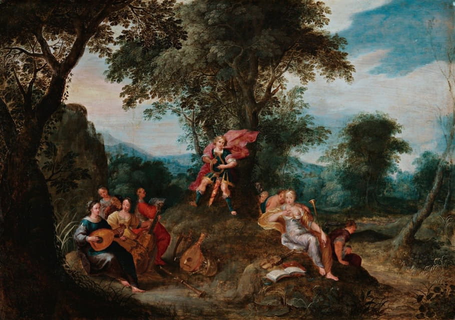 Frans Francken the Younger - Apollo And The Muses