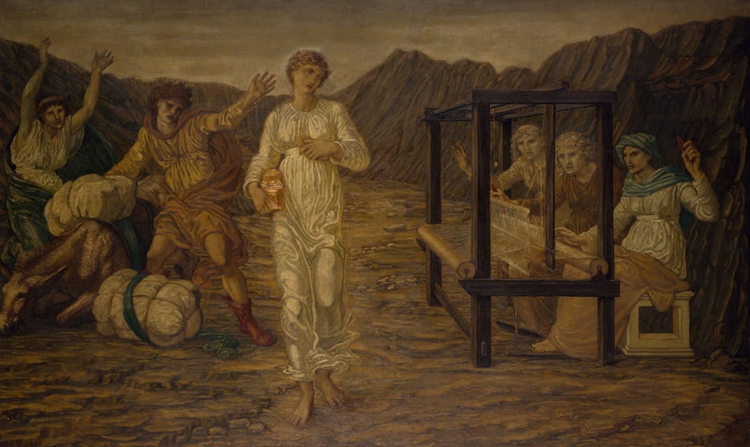 Sir Edward Coley Burne-Jones - Psyche set by Venus the Task