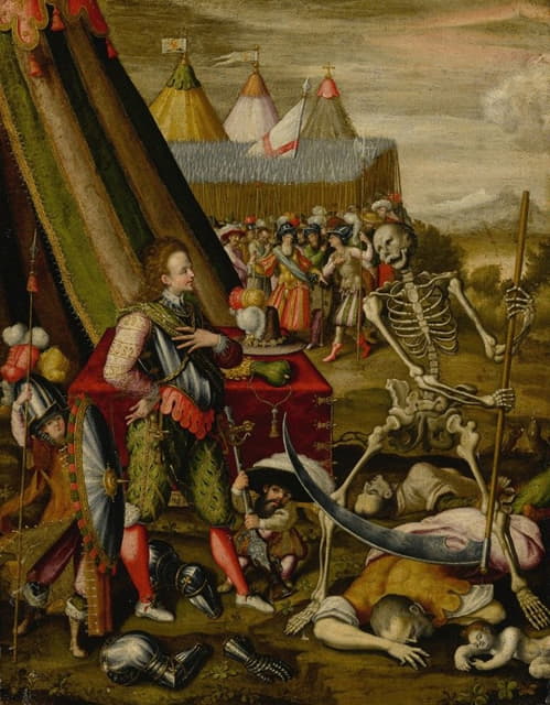 Antoine Caron - The Dialogue of the Prince with Death, Allegory of the Horrors of War
