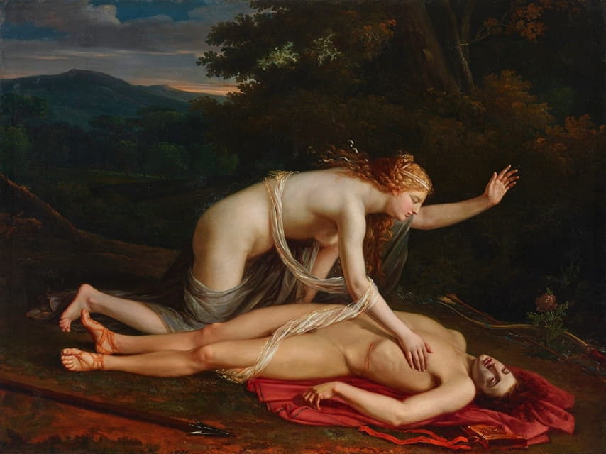 Circle Of Baron Pierre Narcisse Guérin - Venus mourning the death of Adonis