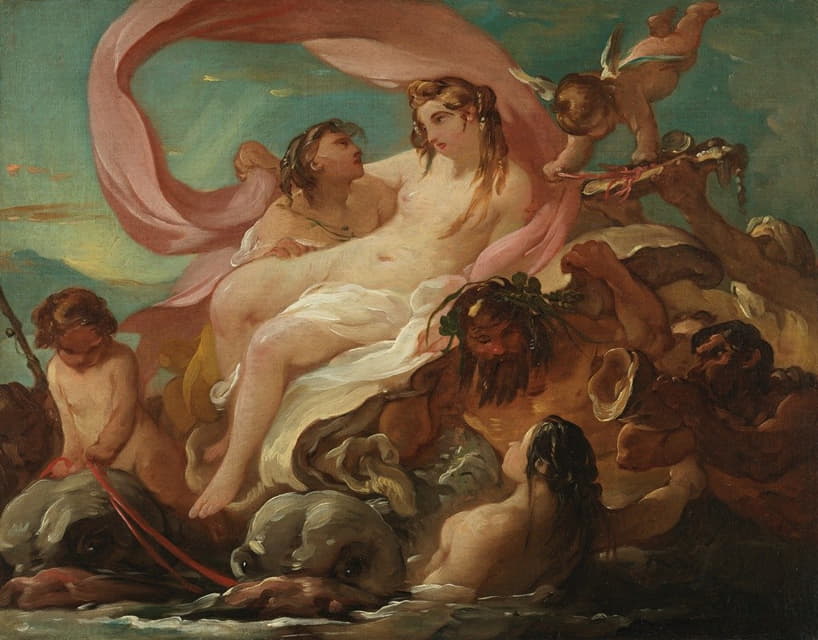 Joseph-Marie Vien - Venus Emerging from the Sea