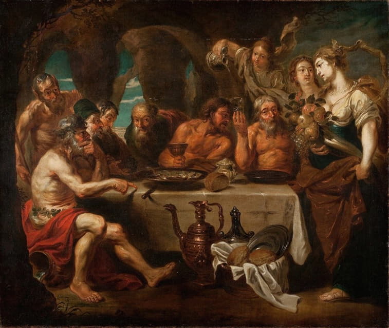 School Of Peter Paul Rubens - The Banquet