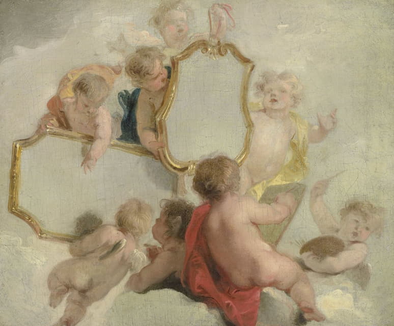 Jacob de Wit - Putti with Mirrors